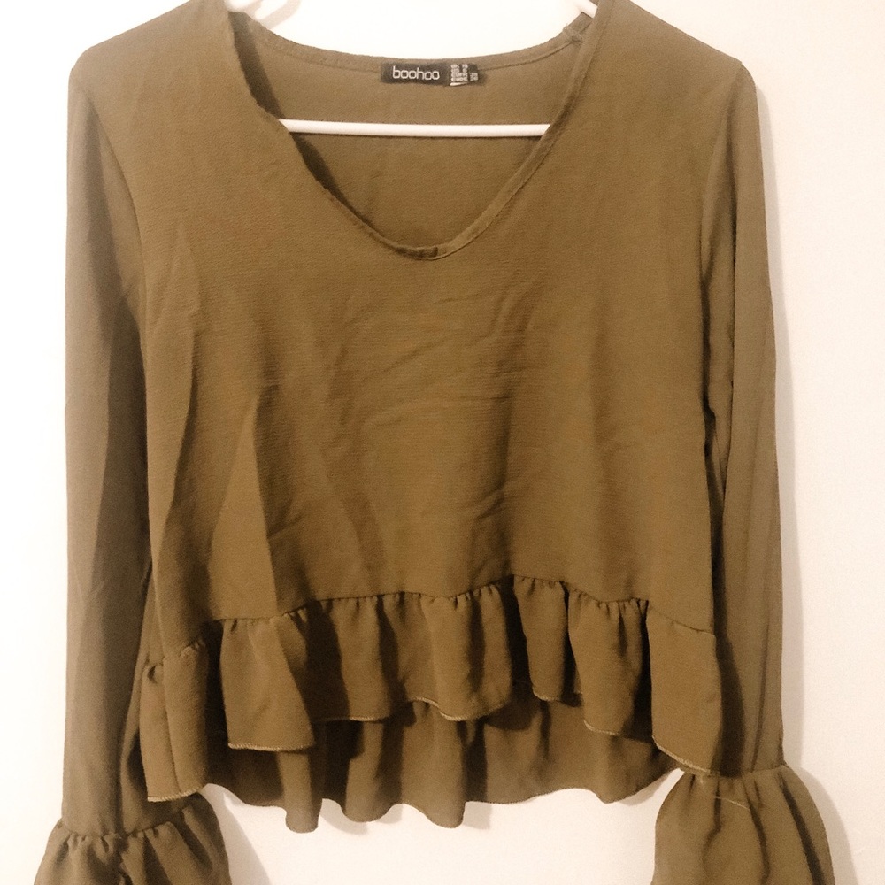 Boohoo Ruffle Blouse